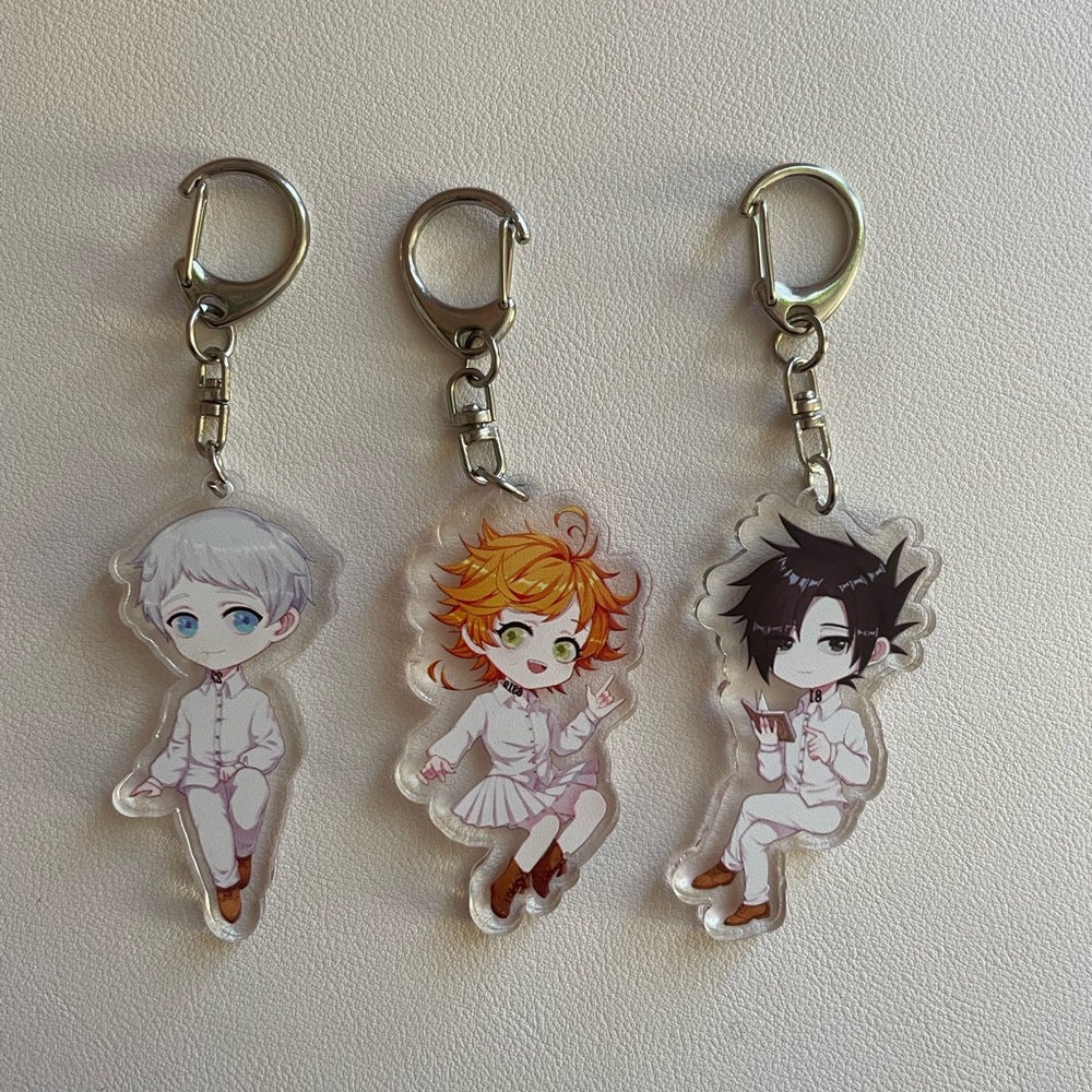 The Promised Neverland Acrylic Keychain Set